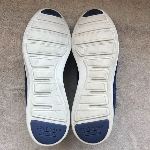 Cole Haan Original Grand ØS Navy Blue Suede Oxford Shoes Women 11 B K15-G W03411