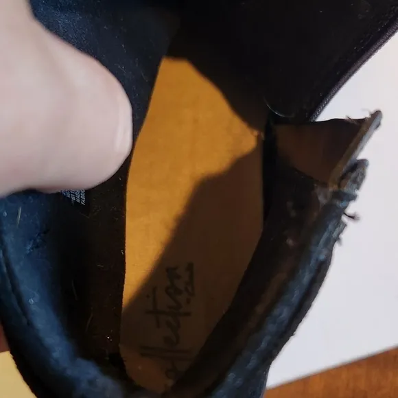 Collections for Clark's size 8.5 black suede leather comfort style boots
