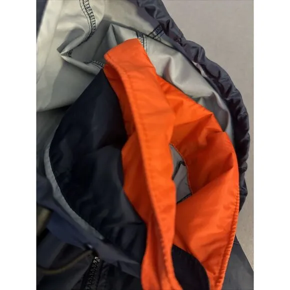 Columbia‎ Rain Boat Jacket Men's Small US Coast Guard Hooded Packable Waterproof
