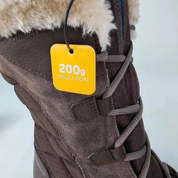 Columbia Women's Ice Maiden II Boots US 10 Brown 200G Insulation Fur Trim Boot
