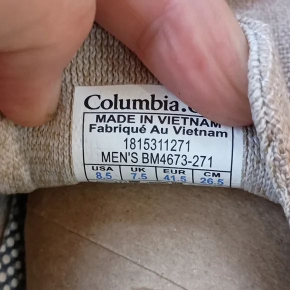 Columbus PFG  Men's Beige Slip-On Shoes 8.5
