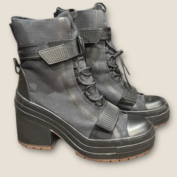 Converse Chuck Taylor All Star GR82 Lace-Up Platform Heel Boots, Ladies US 8.5