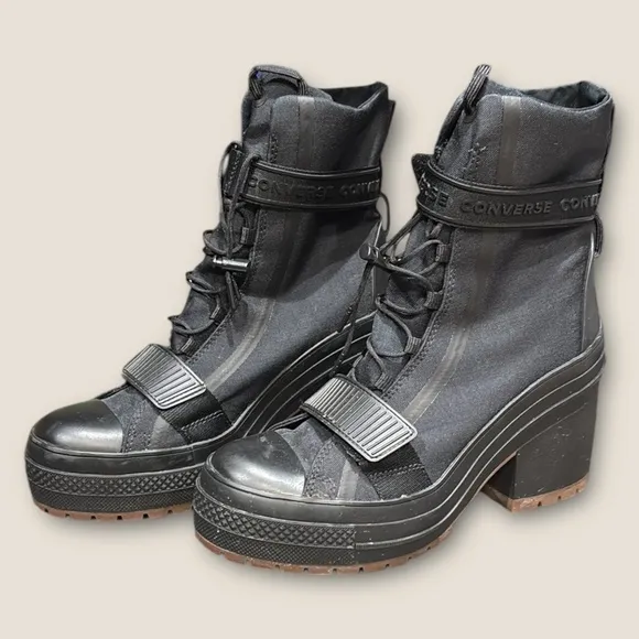 Converse Chuck Taylor All Star GR82 Lace-Up Platform Heel Boots, Ladies US 8.5