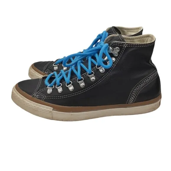Converse Chuck Taylor All Star Hiker All Star Hi Top Black Leather SZ 9 M/11 W