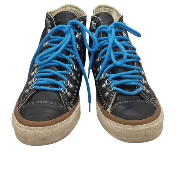Converse Chuck Taylor All Star Hiker All Star Hi Top Black Leather SZ 9 M/11 W