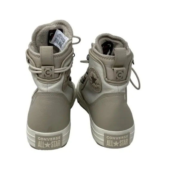 Converse Chuck Taylor Terrain High Top Boots Canvas Leather Men's Cream A00716C