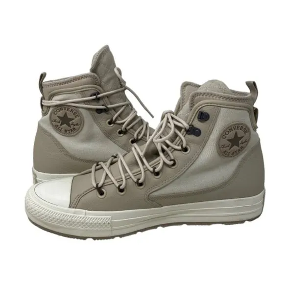 Converse Chuck Taylor Terrain High Top Boots Canvas Leather Men's Cream A00716C