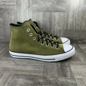 Converse CTAS Men's size 10.5 Olive Green Suede Hightop Shoes