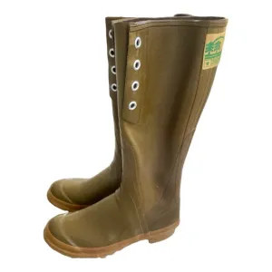 Converse rubber rain  &amp; Fishing boots army green men’s size 7 women’s 9