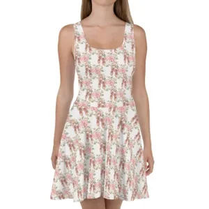 Coquette Aesthetic Ballerina Pointe Shoes Fit and Flare Dress