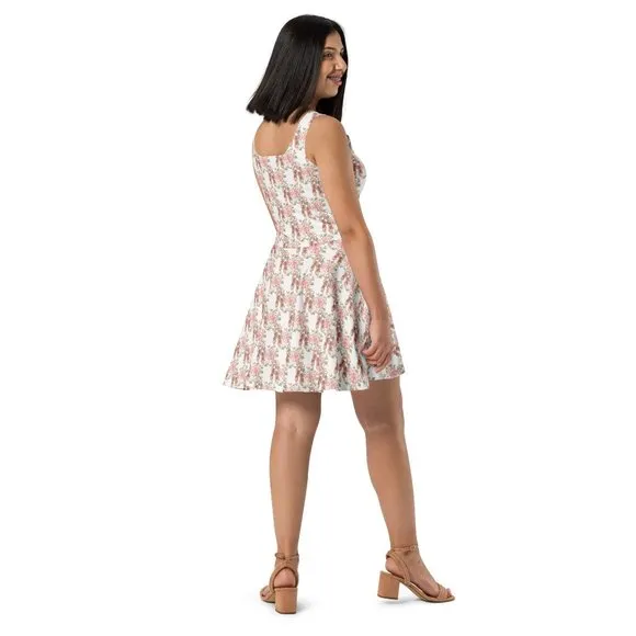 Coquette Aesthetic Ballerina Pointe Shoes Fit and Flare Dress
