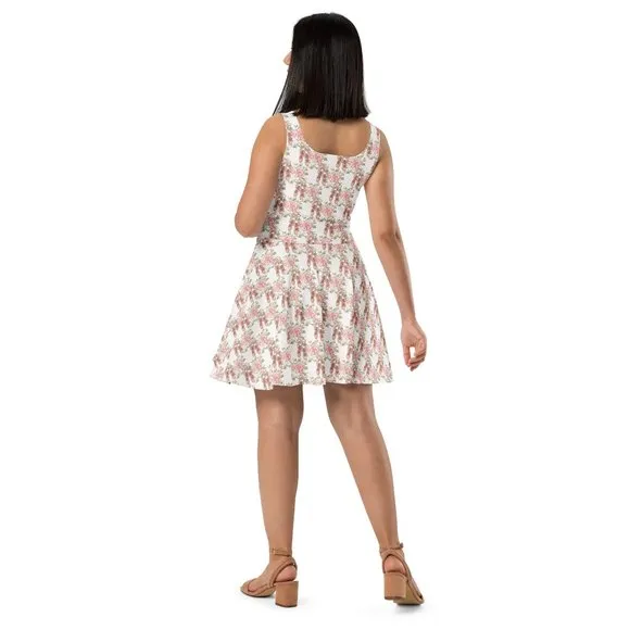 Coquette Aesthetic Ballerina Pointe Shoes Fit and Flare Dress