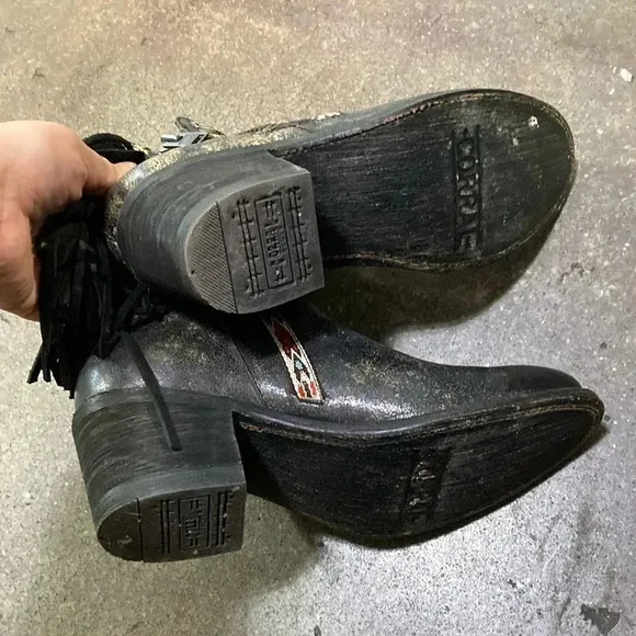 Corral fringe leather Boots
