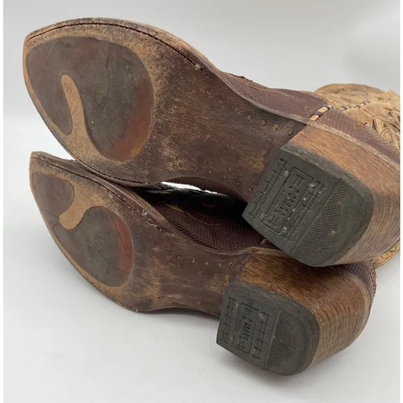Corral  Leather Brown Tan Boots A1947