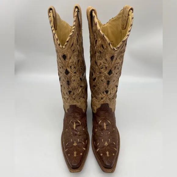 Corral  Leather Brown Tan Boots A1947