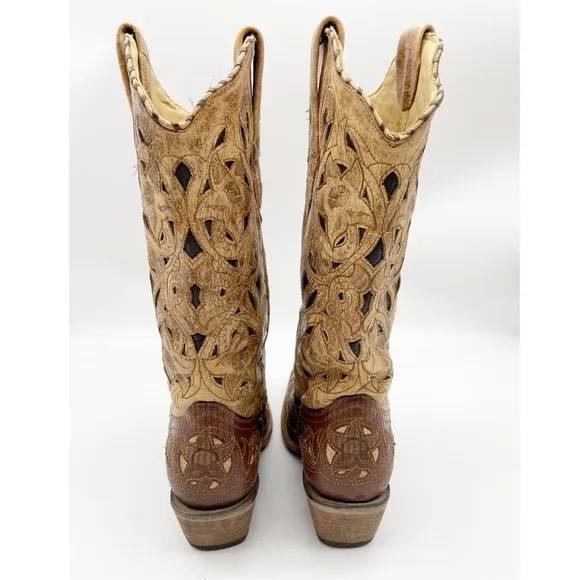 Corral  Leather Brown Tan Boots A1947