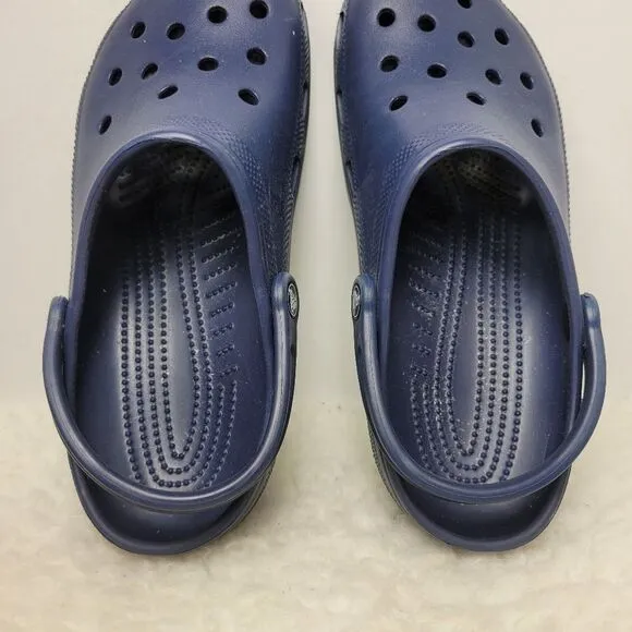 Crocs Classic Clog Slip On Shoes NAVY US Size Men's 9 Women's 11