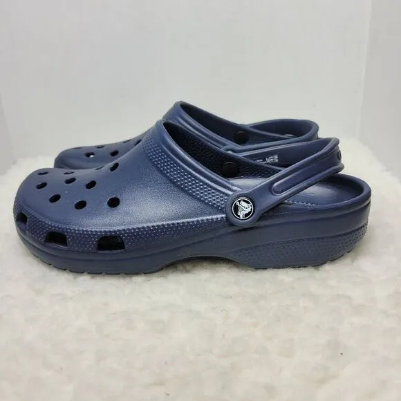 Crocs Classic Clog Slip On Shoes NAVY US Size Men's 9 Women's 11