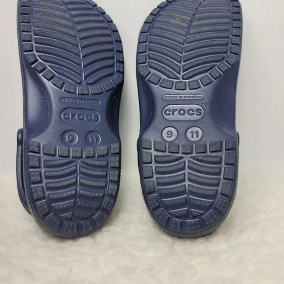 Crocs Classic Clog Slip On Shoes NAVY US Size Men's 9 Women's 11