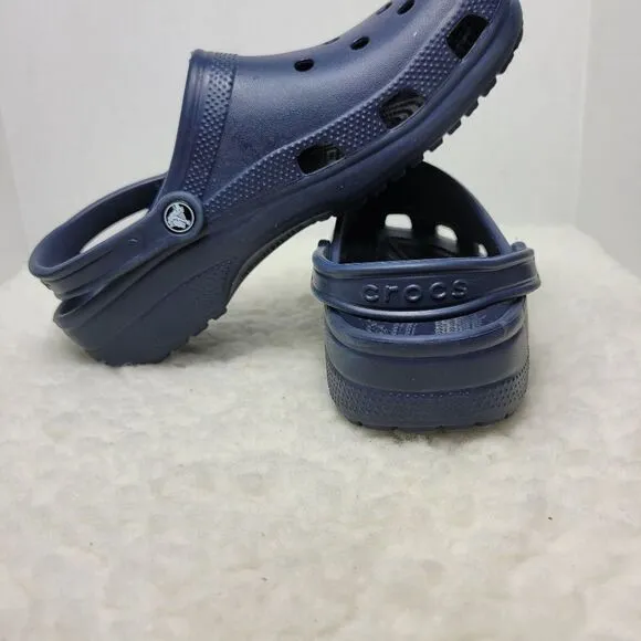 Crocs Classic Clog Slip On Shoes NAVY US Size Men's 9 Women's 11