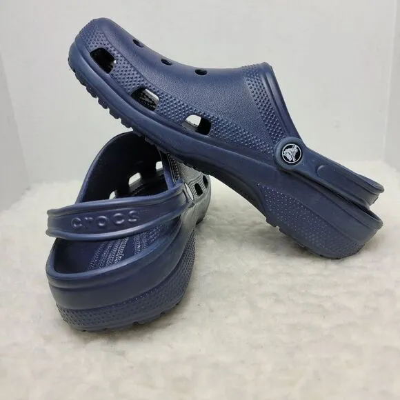 Crocs Classic Clog Slip On Shoes NAVY US Size Men's 9 Women's 11