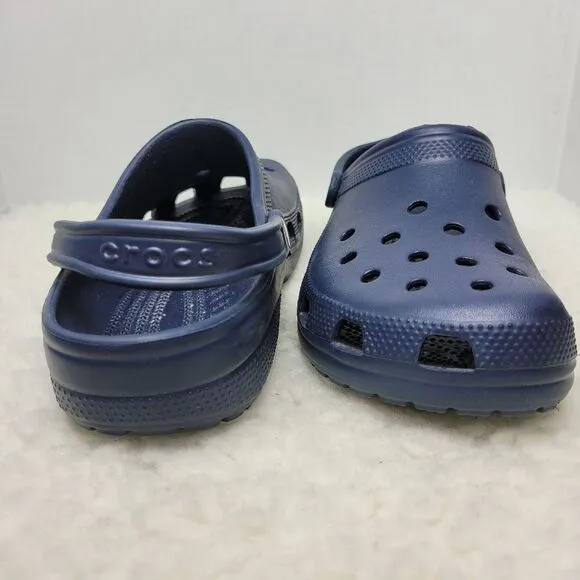 Crocs Classic Clog Slip On Shoes NAVY US Size Men's 9 Women's 11