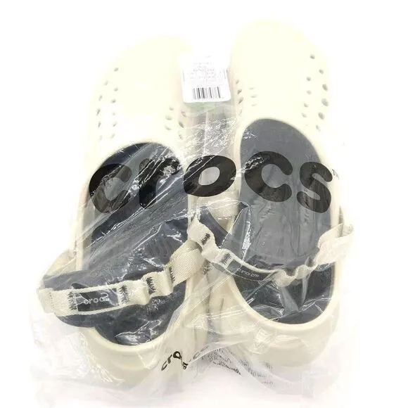 Crocs‎ Echo Clog (Mens Size 13) Slip On Shoes Sandals Bone Black New In Package