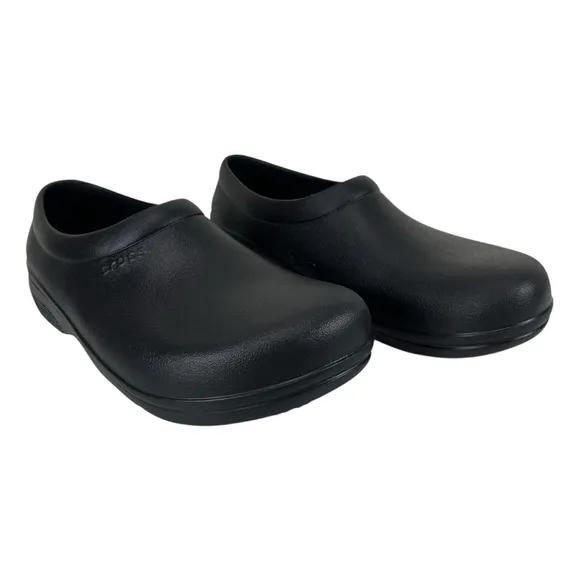 Crocs | Men 11 | Black On The‎ Clock Slip Resistant Work Slip-On Clog Shoes
