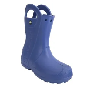 CROCS Rain Boots Kids Size 1M Blue Handle It Pull-on Ankle Shoes NWT