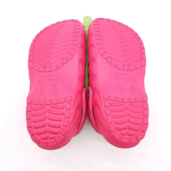 Crocs (Womens 10 Mens 8) Classic Lined Overpuff Clogs Dragon Fruit‎ Pink Shoes