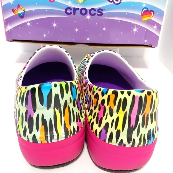 Crocs x Lisa Frank Limited Edition Neria‎ Pro II Clog, NWT,  Size 9