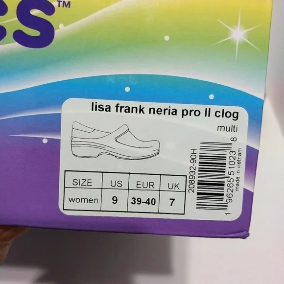 Crocs x Lisa Frank Limited Edition Neria‎ Pro II Clog, NWT,  Size 9
