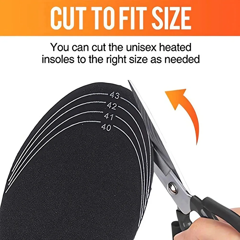 Cuttable USB Heated Shoe Insoles Winter Outdoor  Feet Warm Sock Pad