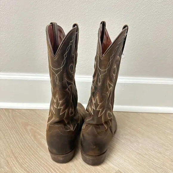 Dan Post Leather distressed Renegade Western boots 8