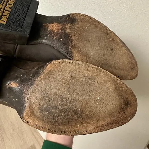 Dan Post Leather distressed Renegade Western boots 8