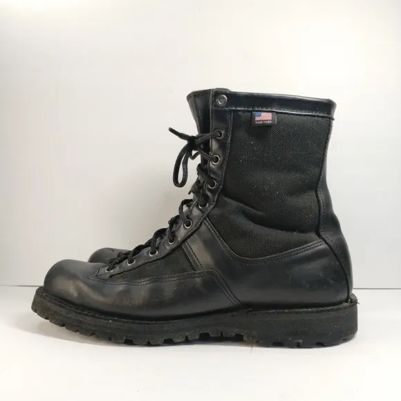Danner Acadia Combat Boots Men 14 Black Leather Gore Tex USA Tactical READ !