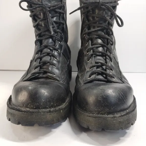 Danner Acadia Combat Boots Men 14 Black Leather Gore Tex USA Tactical READ !