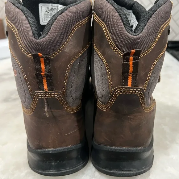 DANNER® CRAFTER 6&quot; BROWN COMPOSITE TOE WATERPROOF WORK BOOTS 12435 - Size 10