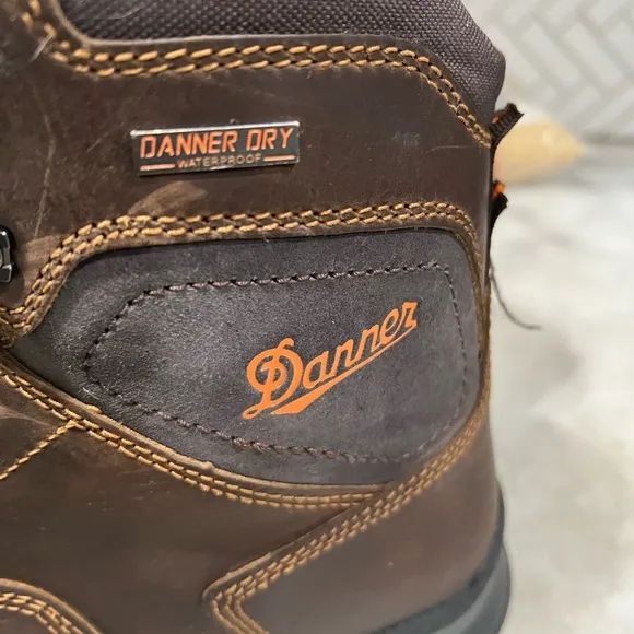 DANNER® CRAFTER 6&quot; BROWN COMPOSITE TOE WATERPROOF WORK BOOTS 12435 - Size 10