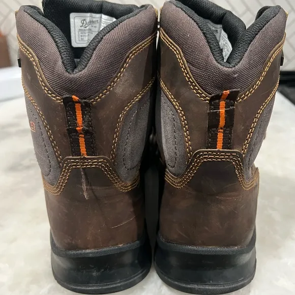 DANNER® CRAFTER 6&quot; BROWN COMPOSITE TOE WATERPROOF WORK BOOTS 12435 - Size 10