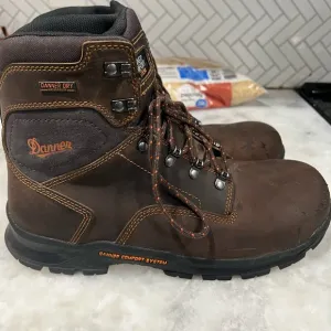 DANNER® CRAFTER 6&quot; BROWN COMPOSITE TOE WATERPROOF WORK BOOTS 12435 - Size 10