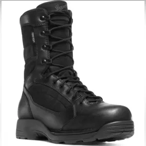 DANNER Striker Torrent 8&quot;‎ Black Leather Fabric 400G Thinsulate Army Boots 11.5