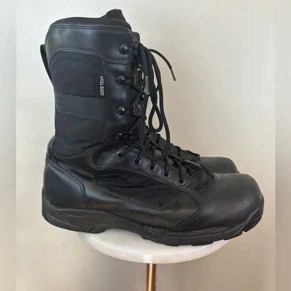 DANNER Striker Torrent 8&quot;‎ Black Leather Fabric 400G Thinsulate Army Boots 11.5
