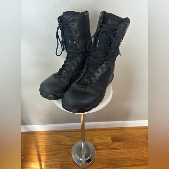 DANNER Striker Torrent 8&quot;‎ Black Leather Fabric 400G Thinsulate Army Boots 11.5