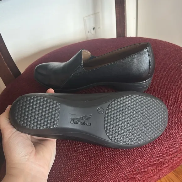 🆕Dansko Comfort Black Leather Slip-On Shoes