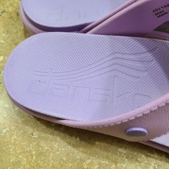 Dansko Krystal Purple Toe Loop Sandal Shoes 41 Size 11 US