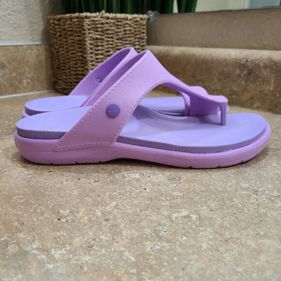 Dansko Krystal Purple Toe Loop Sandal Shoes 41 Size 11 US