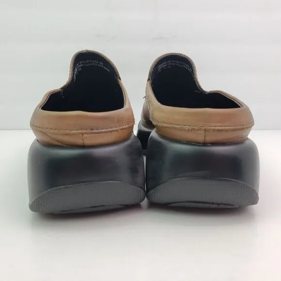Dansko Madigan Womens Size EU 39 US 8.5-9 Brown Leather Slip On Mule Shoes