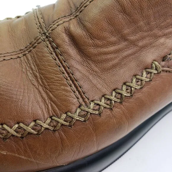 Dansko Madigan Womens Size EU 39 US 8.5-9 Brown Leather Slip On Mule Shoes