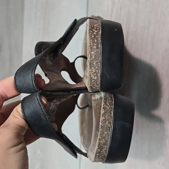 Dansko Women Leather Loop Toe Sandals Shoes Sz 40/9.5-10
